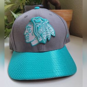 New Era Gray and Teal 9FIFTY Cap